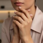 Drops of Eternity - Diamond Stone Gold Ring